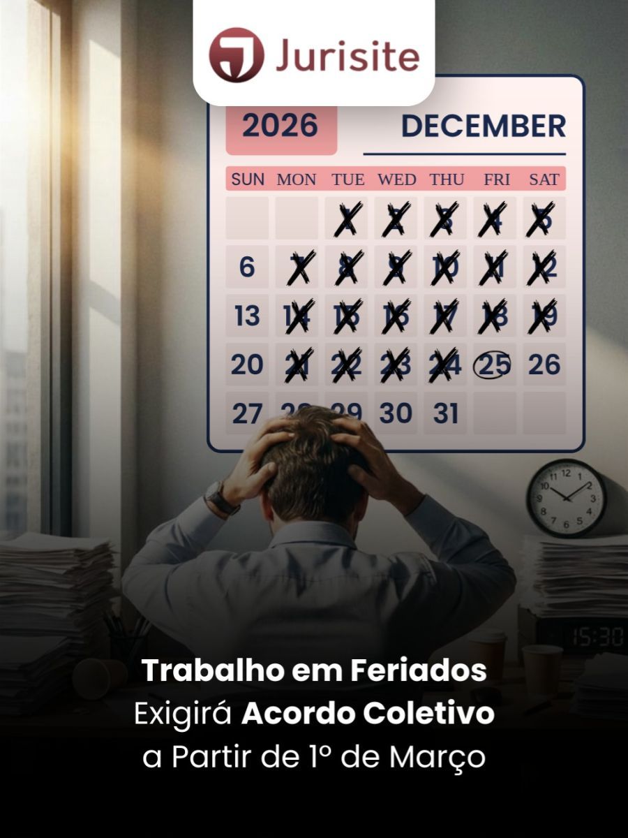 Trabalho em Feriados Exigirá Acordo Coletivo a Partir de 1º de Março